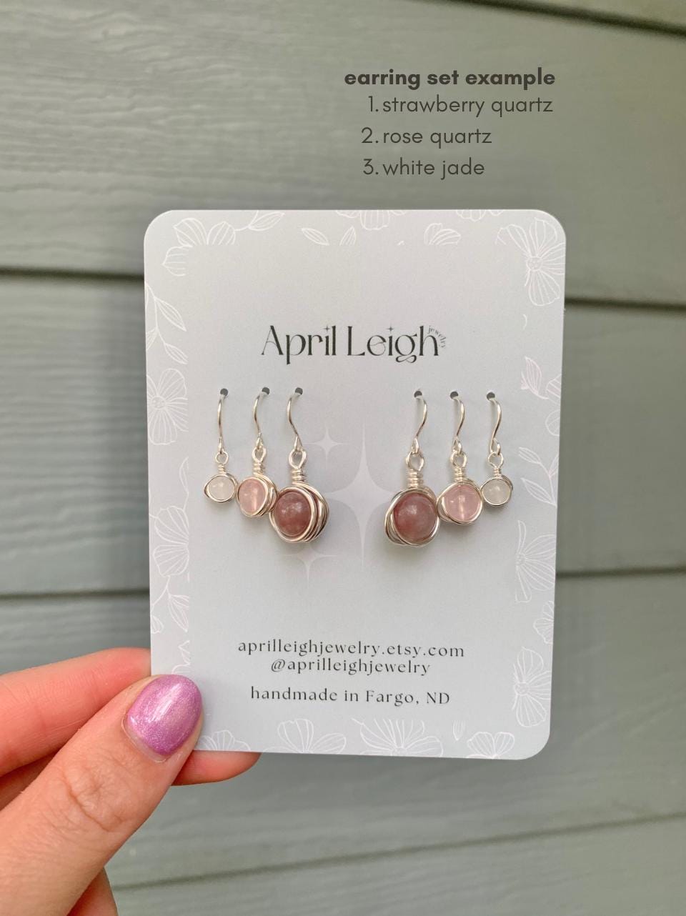Custom April Earrings Set