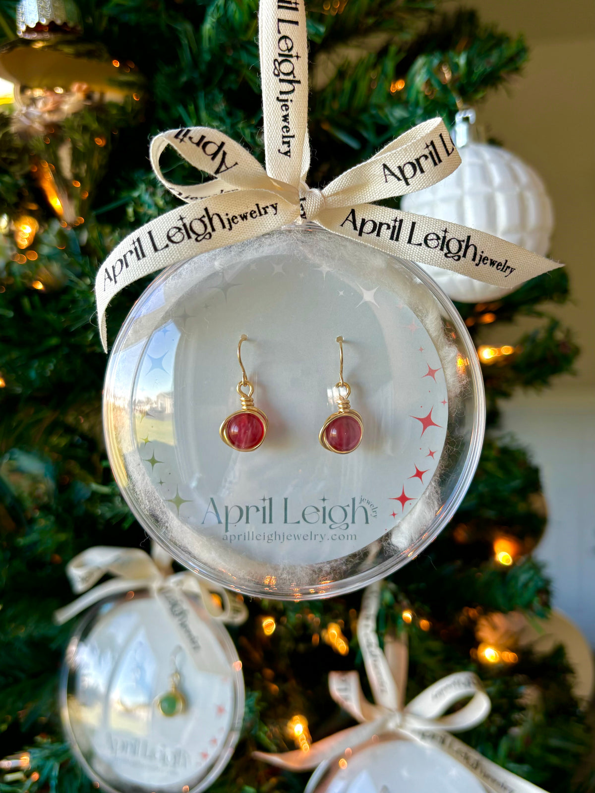 Stocking Stuffer Ornaments: April Earrings