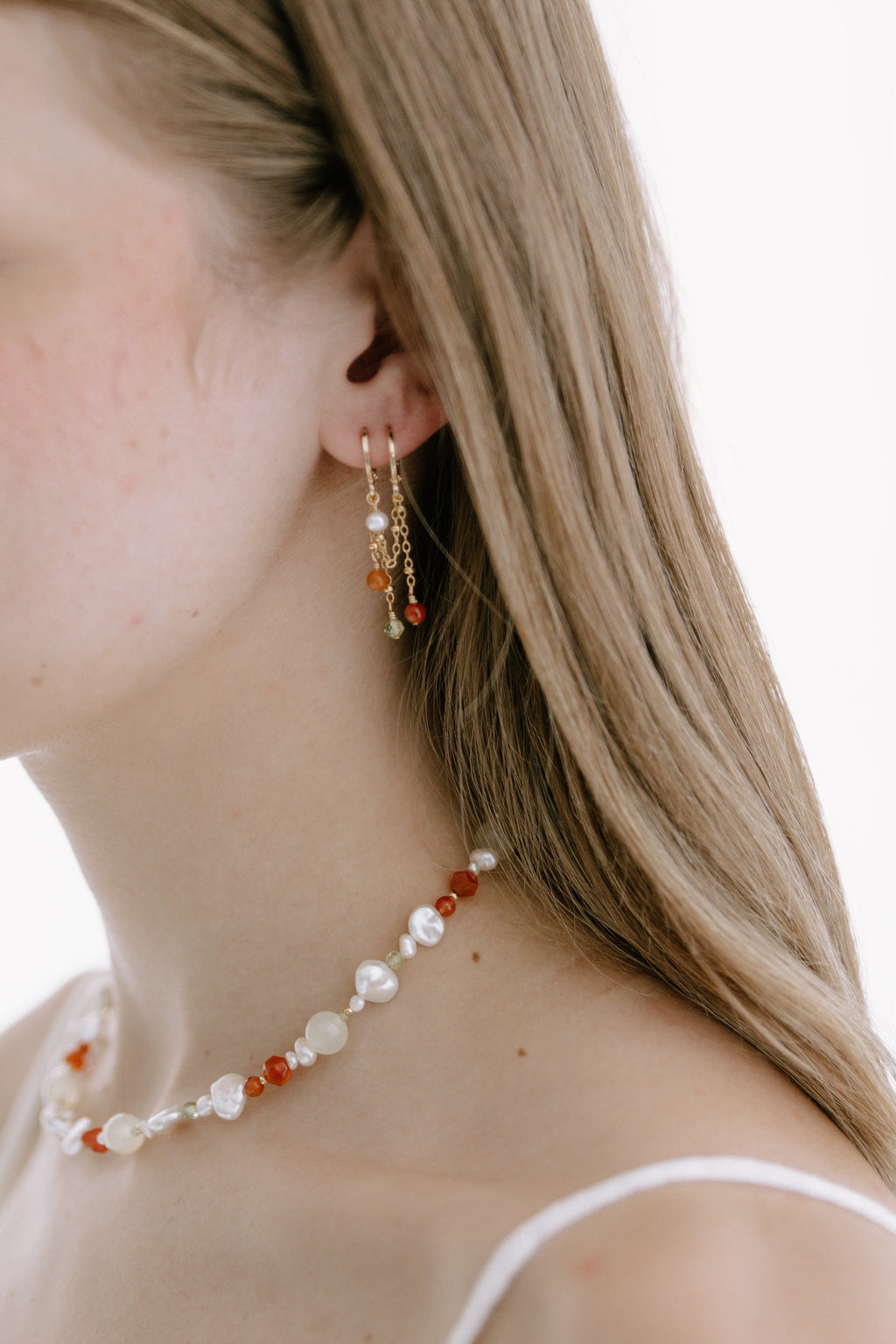 Marigold Double Piercing Earrings