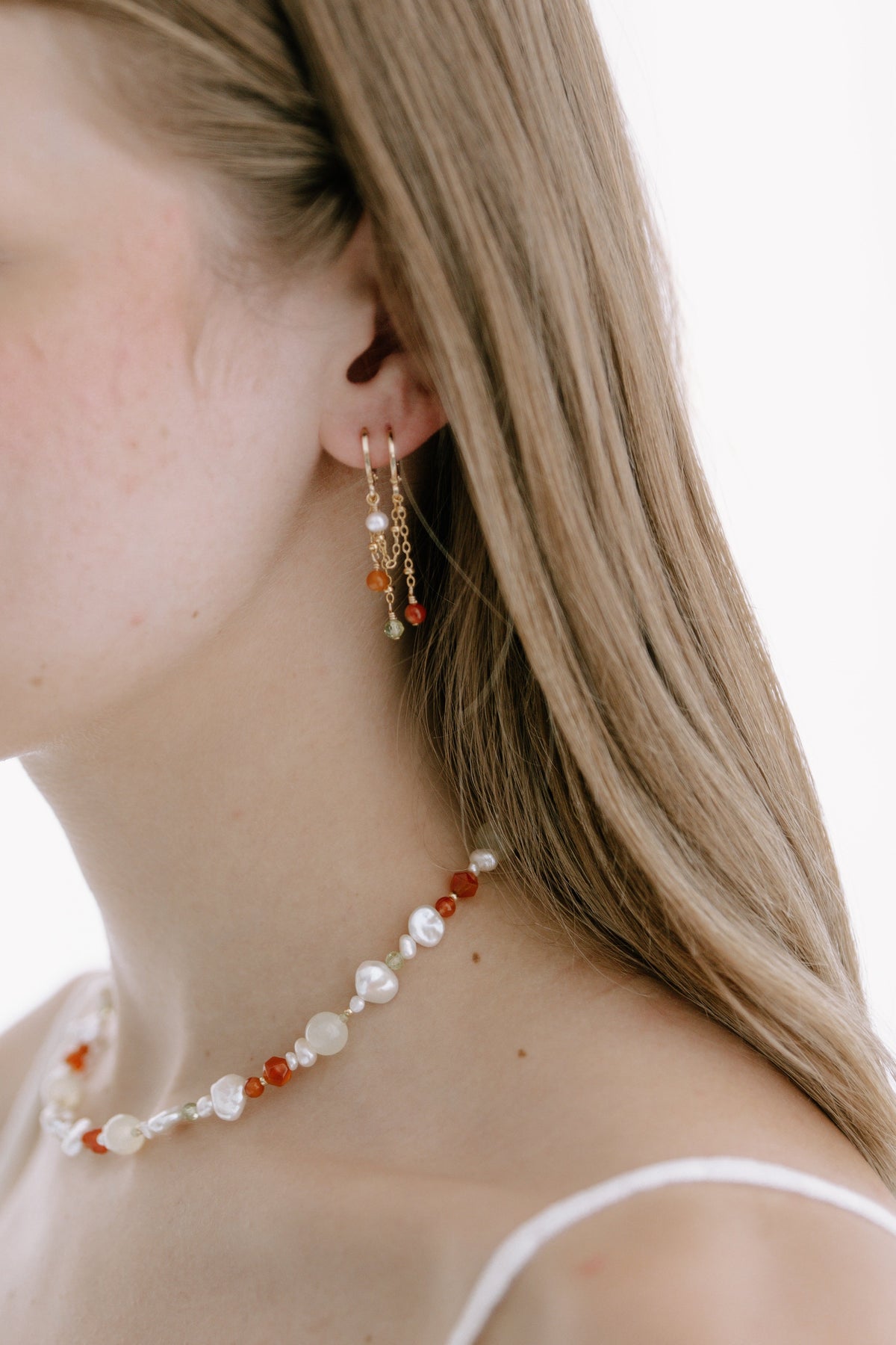Marigold Double Piercing Earrings