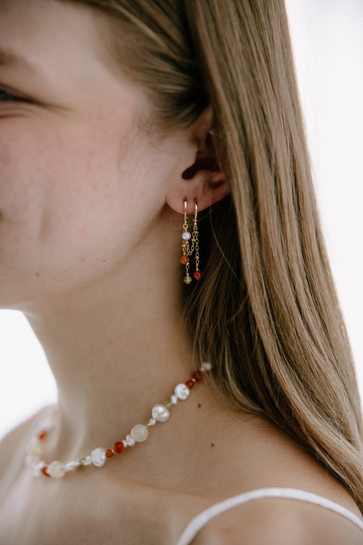Marigold Double Piercing Earrings